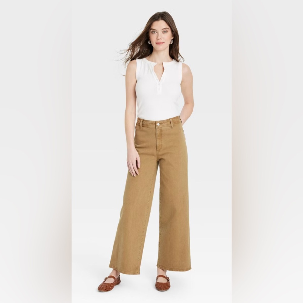 Universal Thread Camel Wide-Leg Pants - Picture 6 of 12